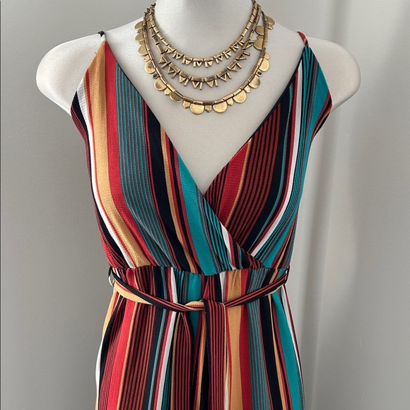 Striped Multicolor Jumpsuit - Picture 2 of 4
